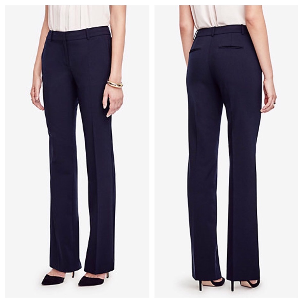 Ann Taylor Signature Pants Navy Work Slacks XS 00p